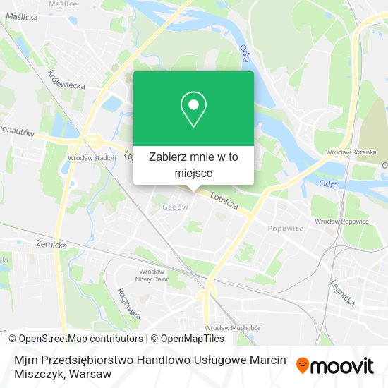 Mapa Mjm Przedsiębiorstwo Handlowo-Usługowe Marcin Miszczyk