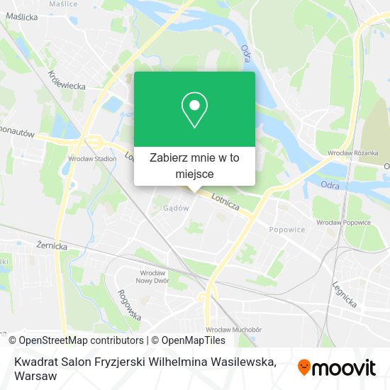 Mapa Kwadrat Salon Fryzjerski Wilhelmina Wasilewska