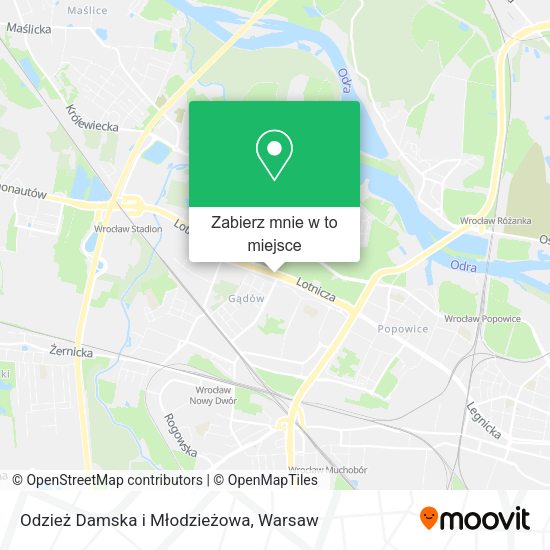 Mapa Odzież Damska i Młodzieżowa