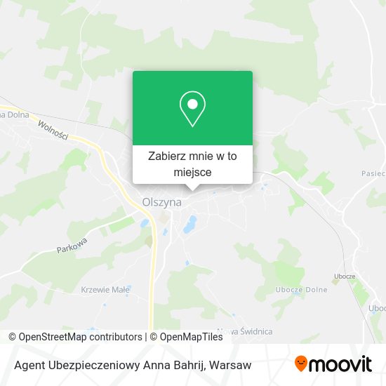 Mapa Agent Ubezpieczeniowy Anna Bahrij