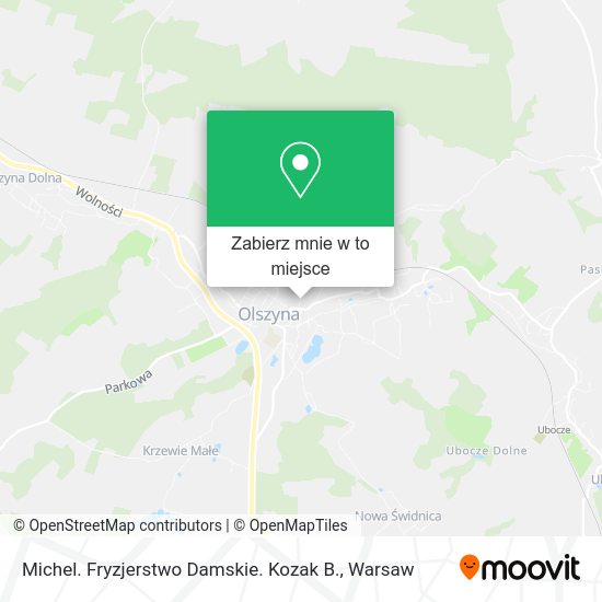 Mapa Michel. Fryzjerstwo Damskie. Kozak B.