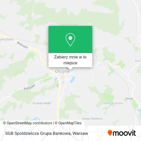 Mapa SGB Spoldzielcza Grupa Bankowa