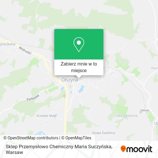 Mapa Sklep Przemysłowo Chemiczny Maria Suczyńska