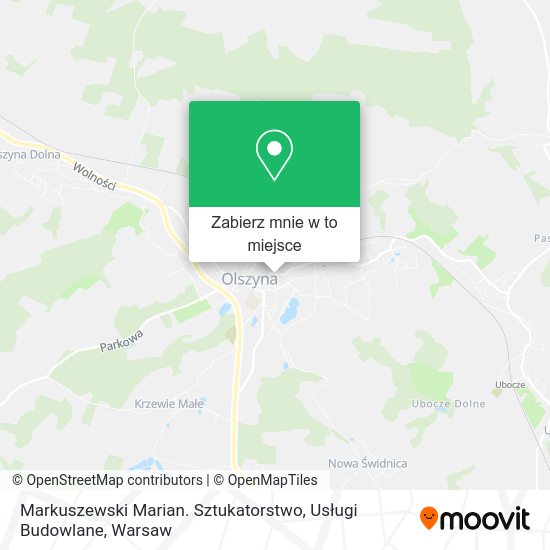 Mapa Markuszewski Marian. Sztukatorstwo, Usługi Budowlane