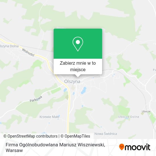 Mapa Firma Ogólnobudowlana Mariusz Wiszniewski