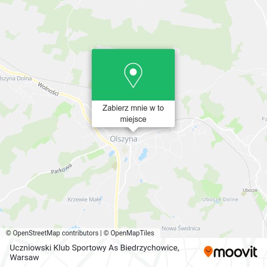 Mapa Uczniowski Klub Sportowy As Biedrzychowice