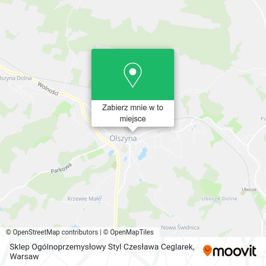 Mapa Sklep Ogólnoprzemysłowy Styl Czesława Ceglarek