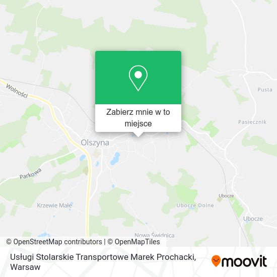 Mapa Usługi Stolarskie Transportowe Marek Prochacki