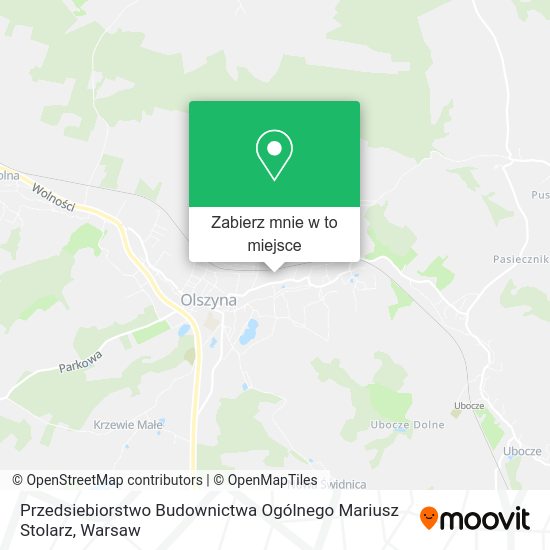 Mapa Przedsiebiorstwo Budownictwa Ogólnego Mariusz Stolarz