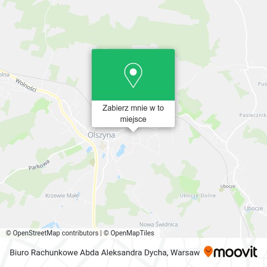 Mapa Biuro Rachunkowe Abda Aleksandra Dycha