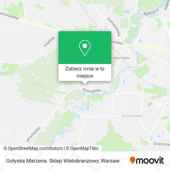 Mapa Gołyska Marzena. Sklep Wielobranżowy