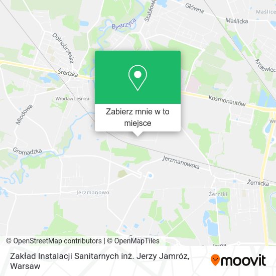 Mapa Zakład Instalacji Sanitarnych inż. Jerzy Jamróz