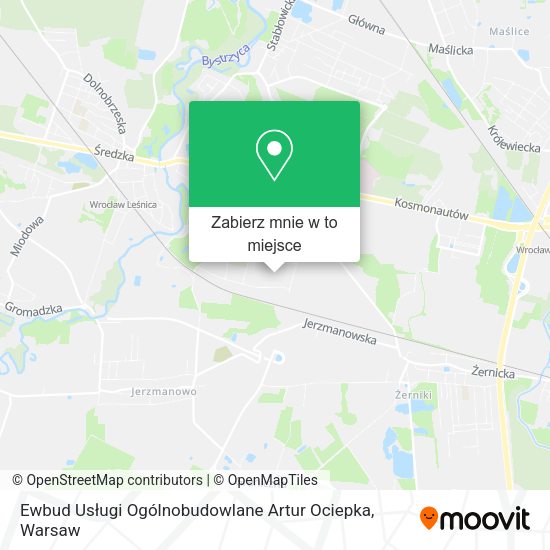 Mapa Ewbud Usługi Ogólnobudowlane Artur Ociepka