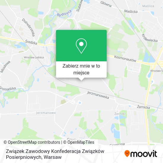 Mapa Związek Zawodowy Konfederacja Związków Posierpniowych