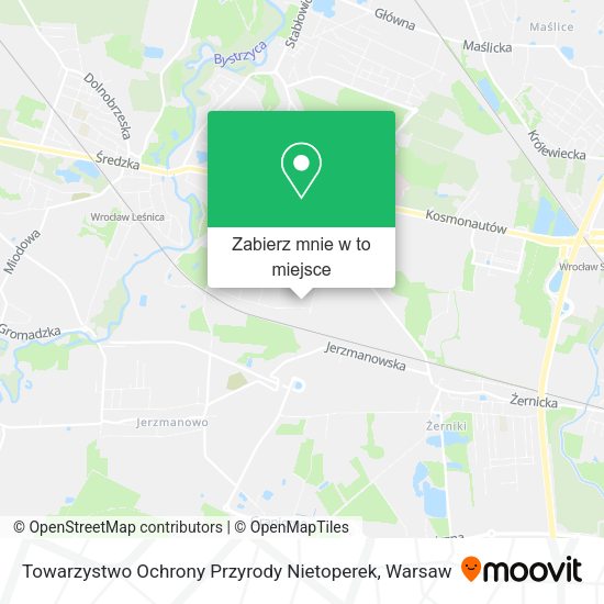 Mapa Towarzystwo Ochrony Przyrody Nietoperek