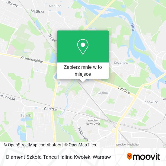 Mapa Diament Szkoła Tańca Halina Kwolek