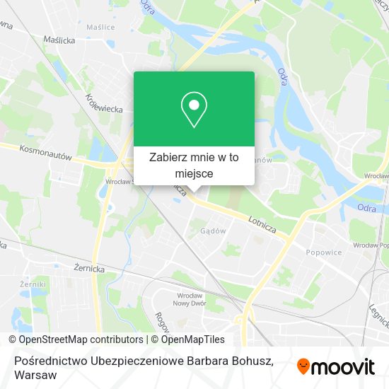 Mapa Pośrednictwo Ubezpieczeniowe Barbara Bohusz