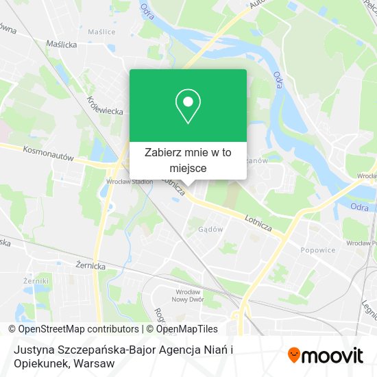 Mapa Justyna Szczepańska-Bajor Agencja Niań i Opiekunek