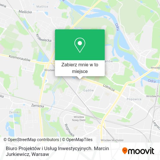 Mapa Biuro Projektów i Usług Inwestycyjnych. Marcin Jurkiewicz