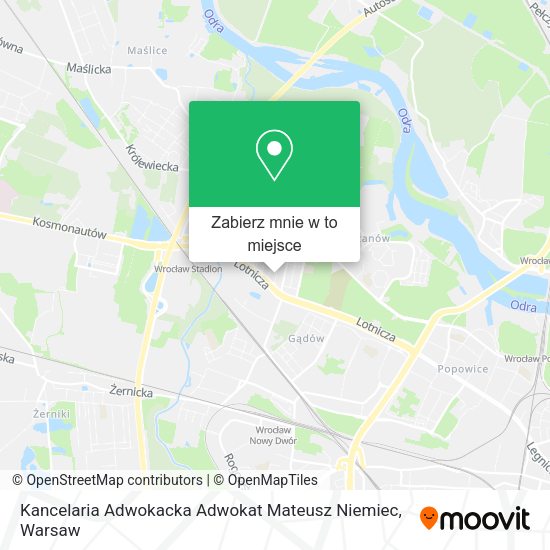 Mapa Kancelaria Adwokacka Adwokat Mateusz Niemiec