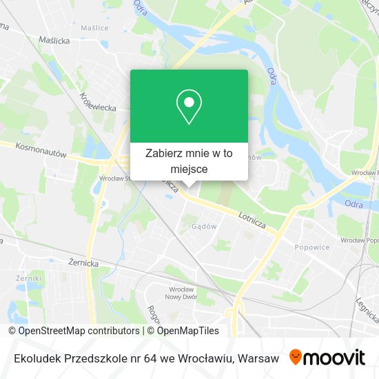 Mapa Ekoludek Przedszkole nr 64 we Wrocławiu