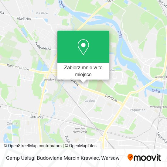 Mapa Gamp Usługi Budowlane Marcin Krawiec