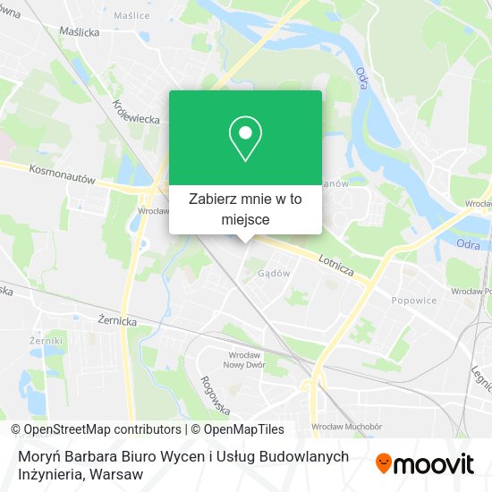 Mapa Moryń Barbara Biuro Wycen i Usług Budowlanych Inżynieria