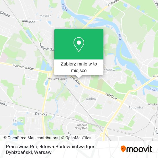 Mapa Pracownia Projektowa Budownictwa Igor Dybizbański