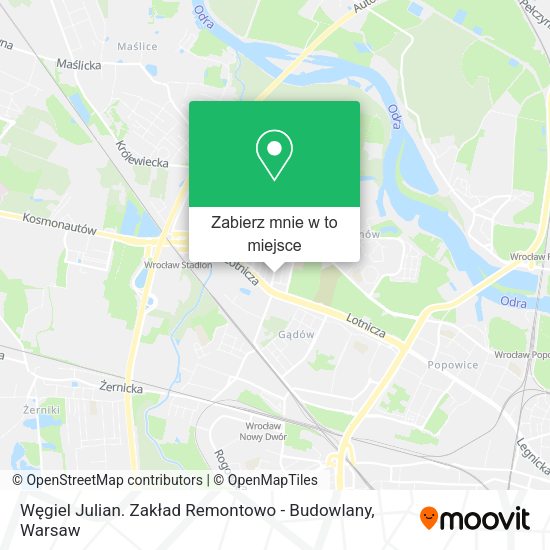 Mapa Węgiel Julian. Zakład Remontowo - Budowlany