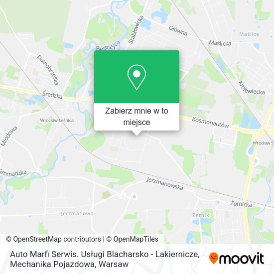 Mapa Auto Marfi Serwis. Usługi Blacharsko - Lakiernicze, Mechanika Pojazdowa