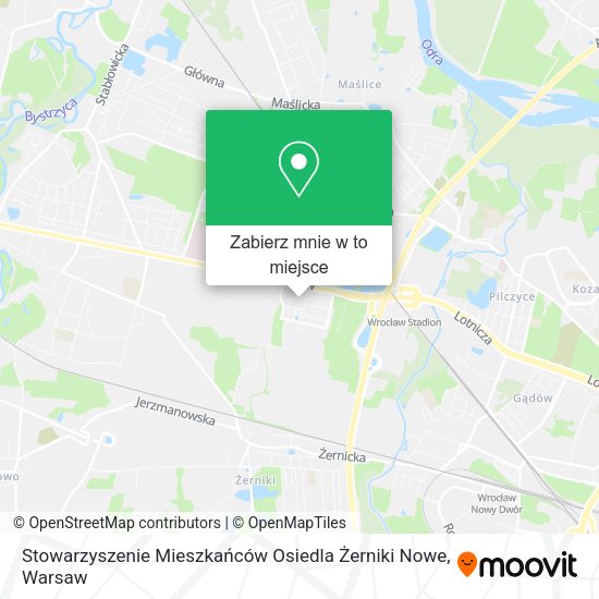 Mapa Stowarzyszenie Mieszkańców Osiedla Żerniki Nowe