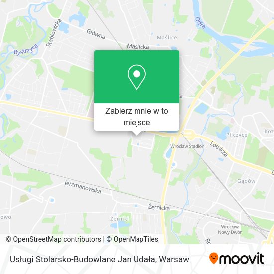 Mapa Usługi Stolarsko-Budowlane Jan Udała