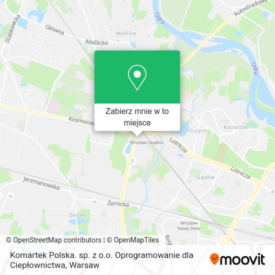 Mapa Komartek Polska. sp. z o.o. Oprogramowanie dla Ciepłownictwa