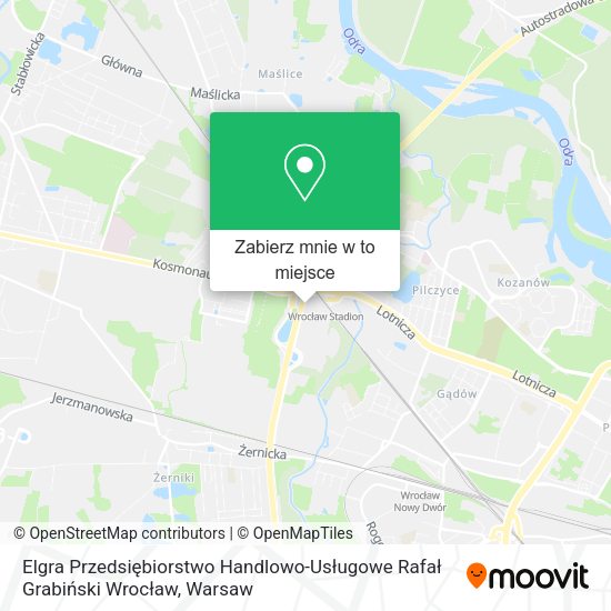 Mapa Elgra Przedsiębiorstwo Handlowo-Usługowe Rafał Grabiński Wrocław