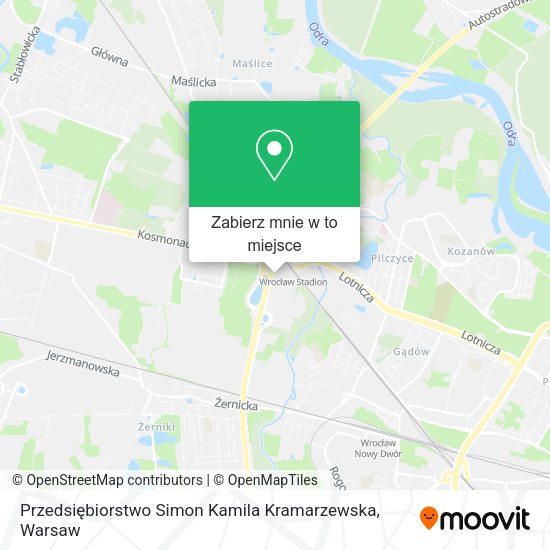 Mapa Przedsiębiorstwo Simon Kamila Kramarzewska