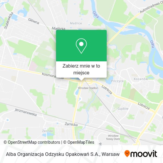 Mapa Alba Organizacja Odzysku Opakowań S.A.