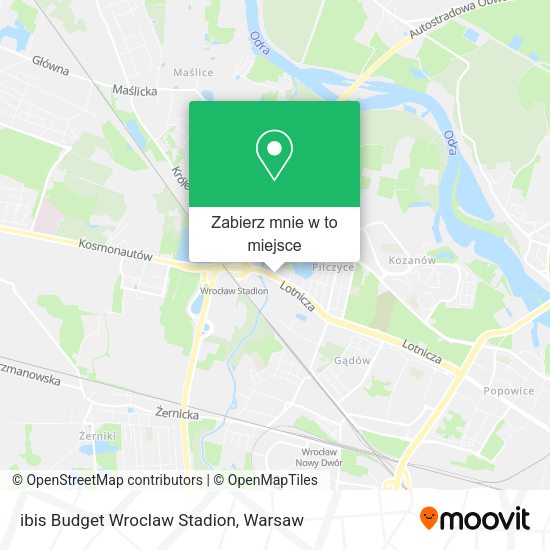 Mapa ibis Budget Wroclaw Stadion