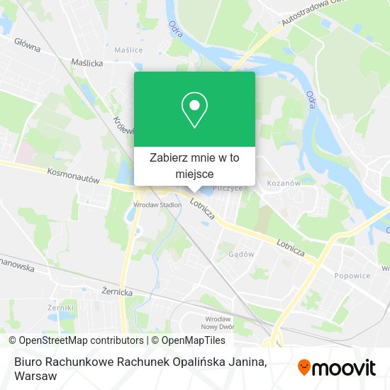 Mapa Biuro Rachunkowe Rachunek Opalińska Janina