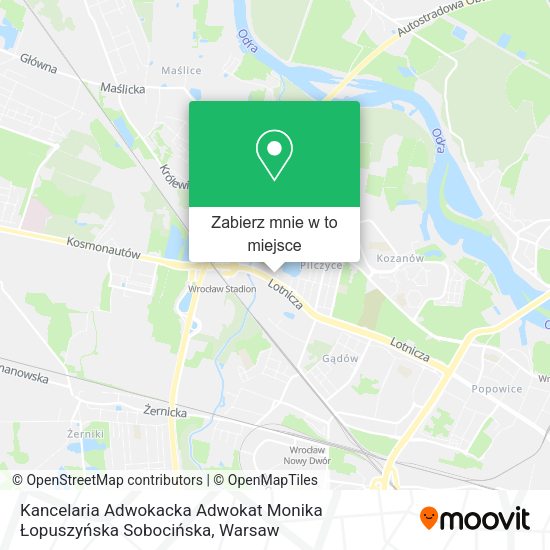 Mapa Kancelaria Adwokacka Adwokat Monika Łopuszyńska Sobocińska