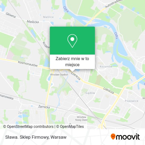 Mapa Sława. Sklep Firmowy