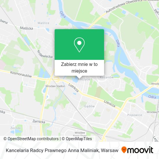 Mapa Kancelaria Radcy Prawnego Anna Maliniak