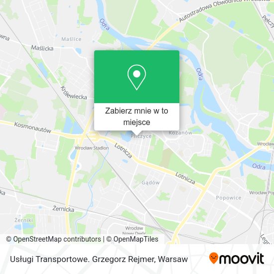 Mapa Usługi Transportowe. Grzegorz Rejmer