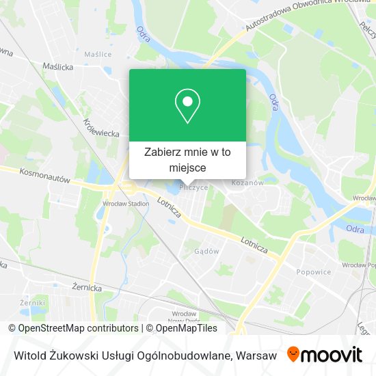 Mapa Witold Żukowski Usługi Ogólnobudowlane