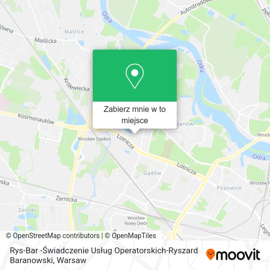 Mapa Rys-Bar -Świadczenie Usług Operatorskich-Ryszard Baranowski