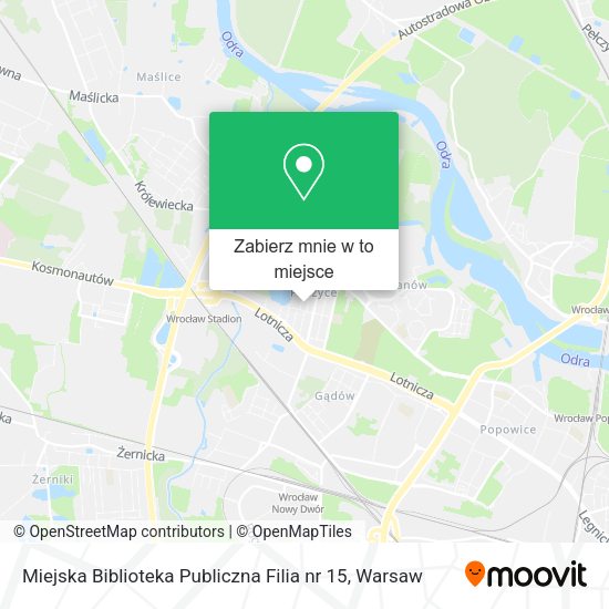 Mapa Miejska Biblioteka Publiczna Filia nr 15