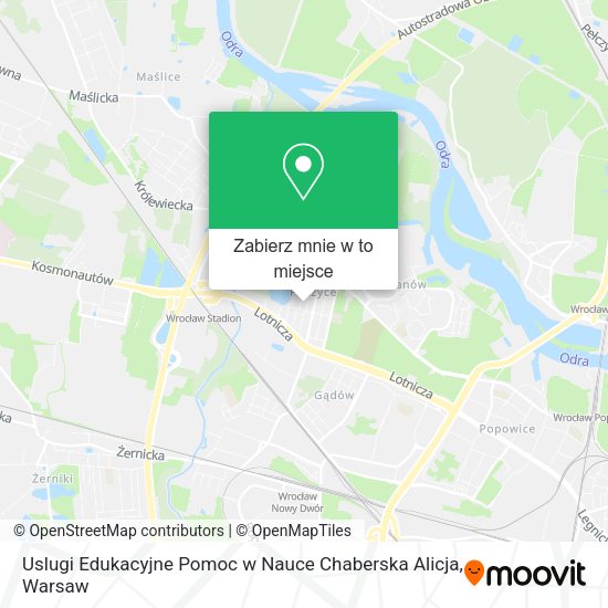 Mapa Uslugi Edukacyjne Pomoc w Nauce Chaberska Alicja