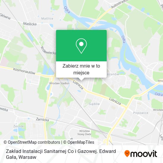 Mapa Zakład Instalacji Sanitarnej Co i Gazowej. Edward Gała