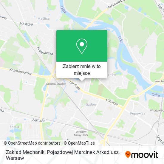 Mapa Zakład Mechaniki Pojazdowej Marcinek Arkadiusz