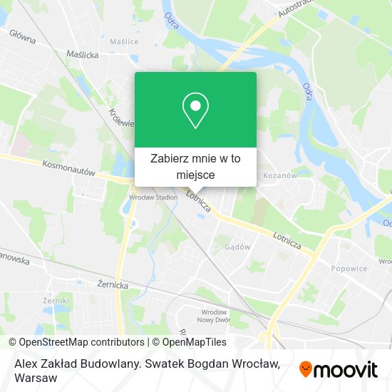 Mapa Alex Zakład Budowlany. Swatek Bogdan Wrocław