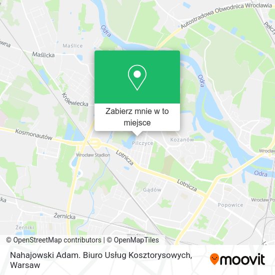 Mapa Nahajowski Adam. Biuro Usług Kosztorysowych